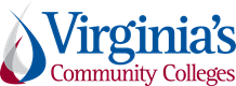 VCCS flame icon with the words Virginia's Community Colleges